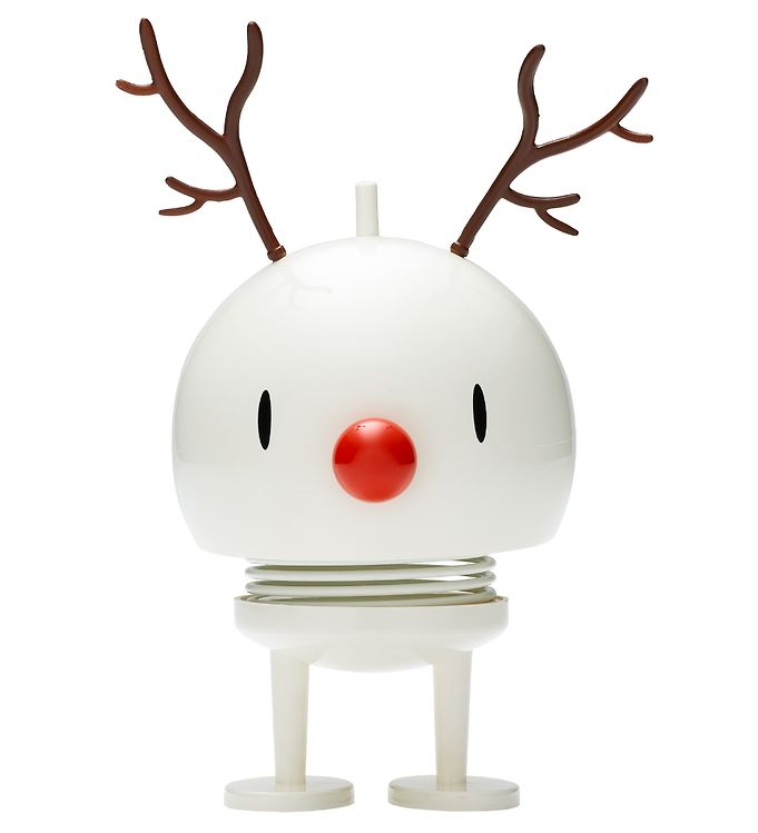 Hoptimist Medium Bumble Reindeer - 10 cm - White » Fast Shipping Hoptimist Medium Bumble Reindeer - 10 cm - White » Fast Shipping