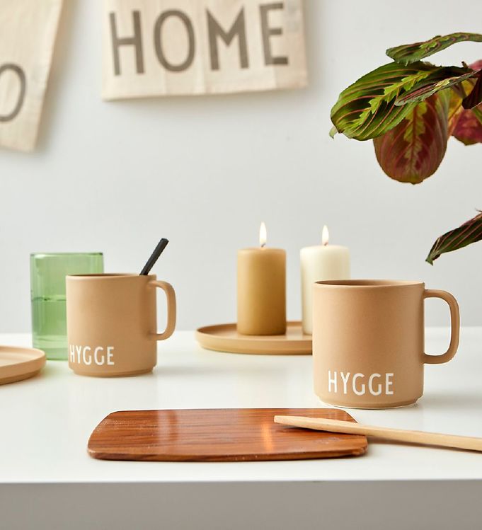 Design Letters Tasse - Cosy - Favoris - Beige