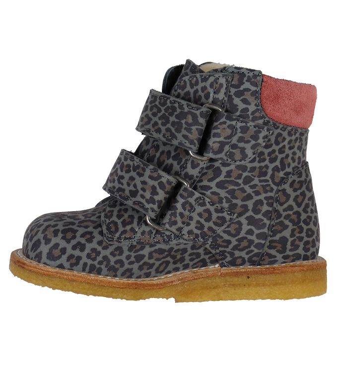 Angulus Boots - Tex - Grey Leopard/Pink Rose