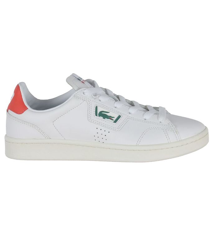 Lacoste Shoe Masters Classic - White/Orange Cheap Shipping