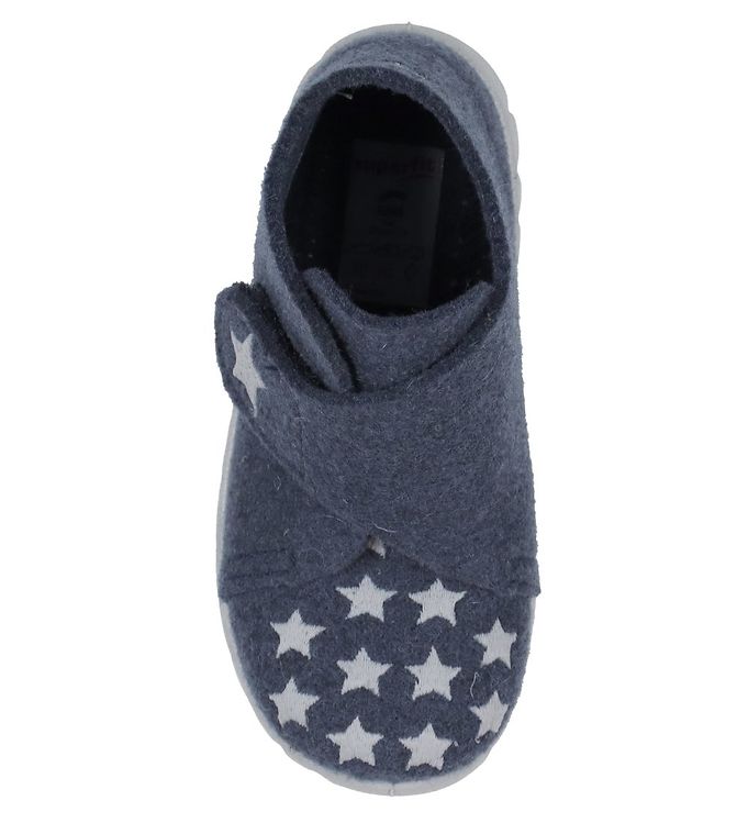 Superfit Slippers - Wool Blue w. Stars Cheap Delivery