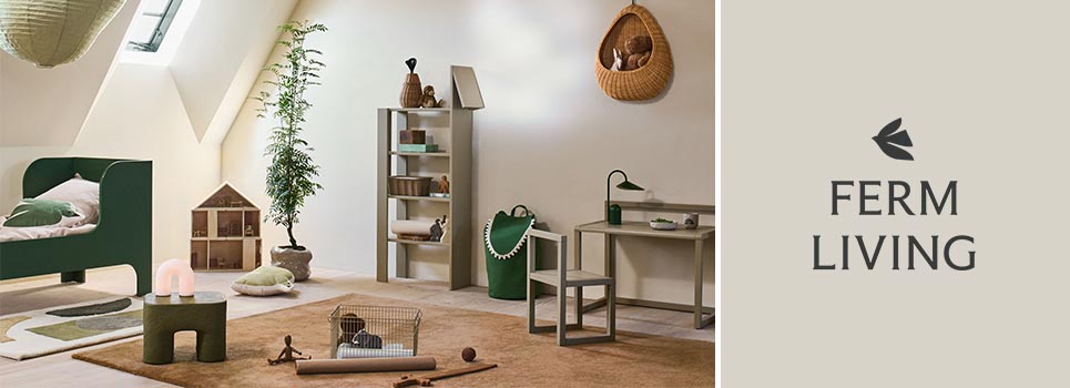 Ferm Living lamp, mirrors etc.