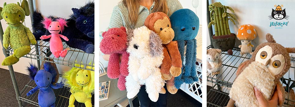 Jellycat soft toys and comfort blankets