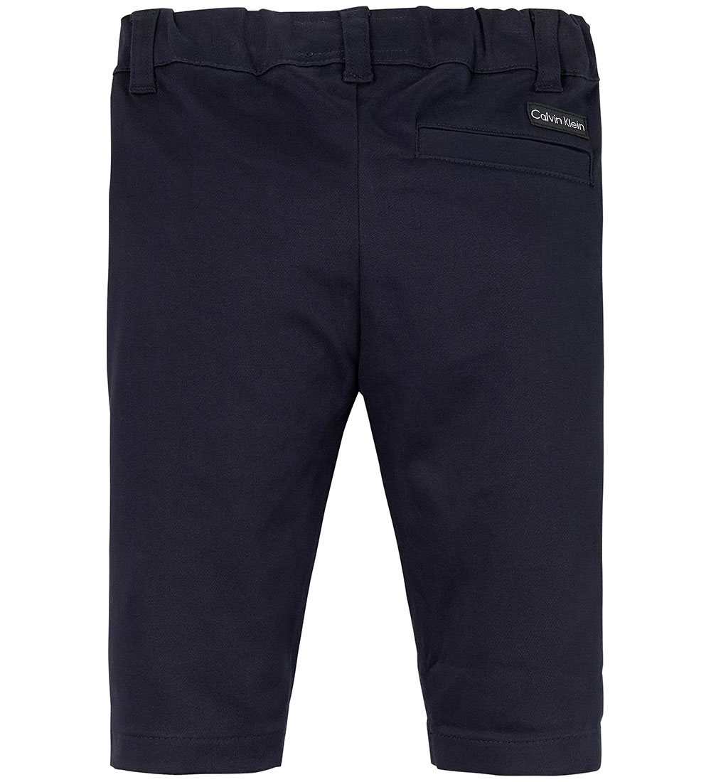 Calvin Klein Byxor - Sateen Chino - Night Sky