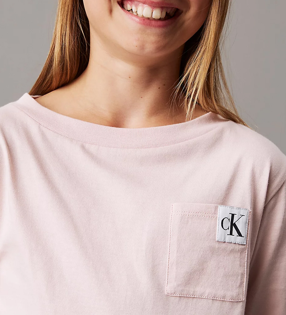Calvin Klein Schlafanzug - Rosa/Anthrazit m. Logos