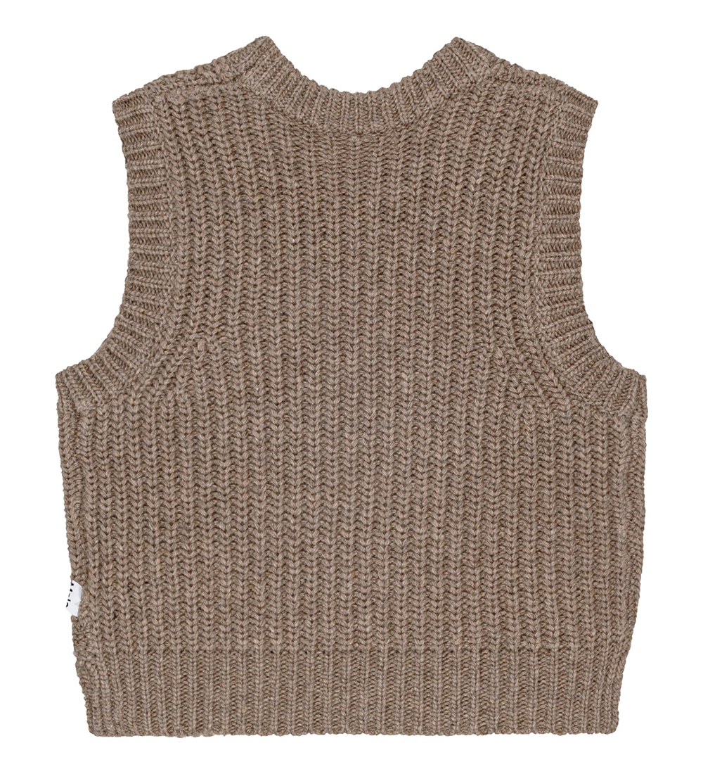 Molo Waistcoat - Wool/Acrylic - Gilberte - Brown Sugar