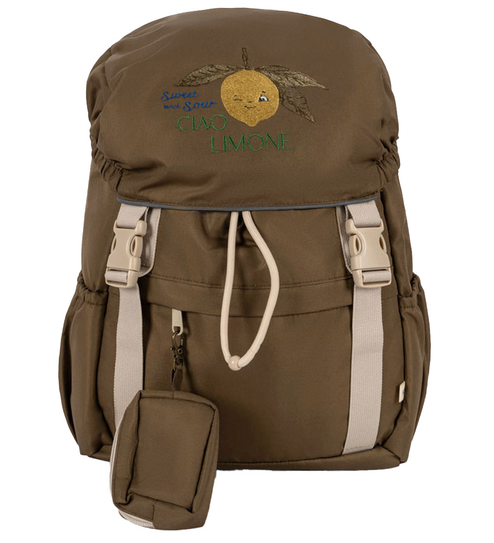 Konges Sløjd School Backpack - Clover - 12 L - Lemon