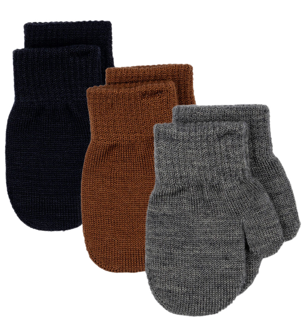 Konges Sløjd Mittens - Wool - 3-Pack - Filla - Midnight