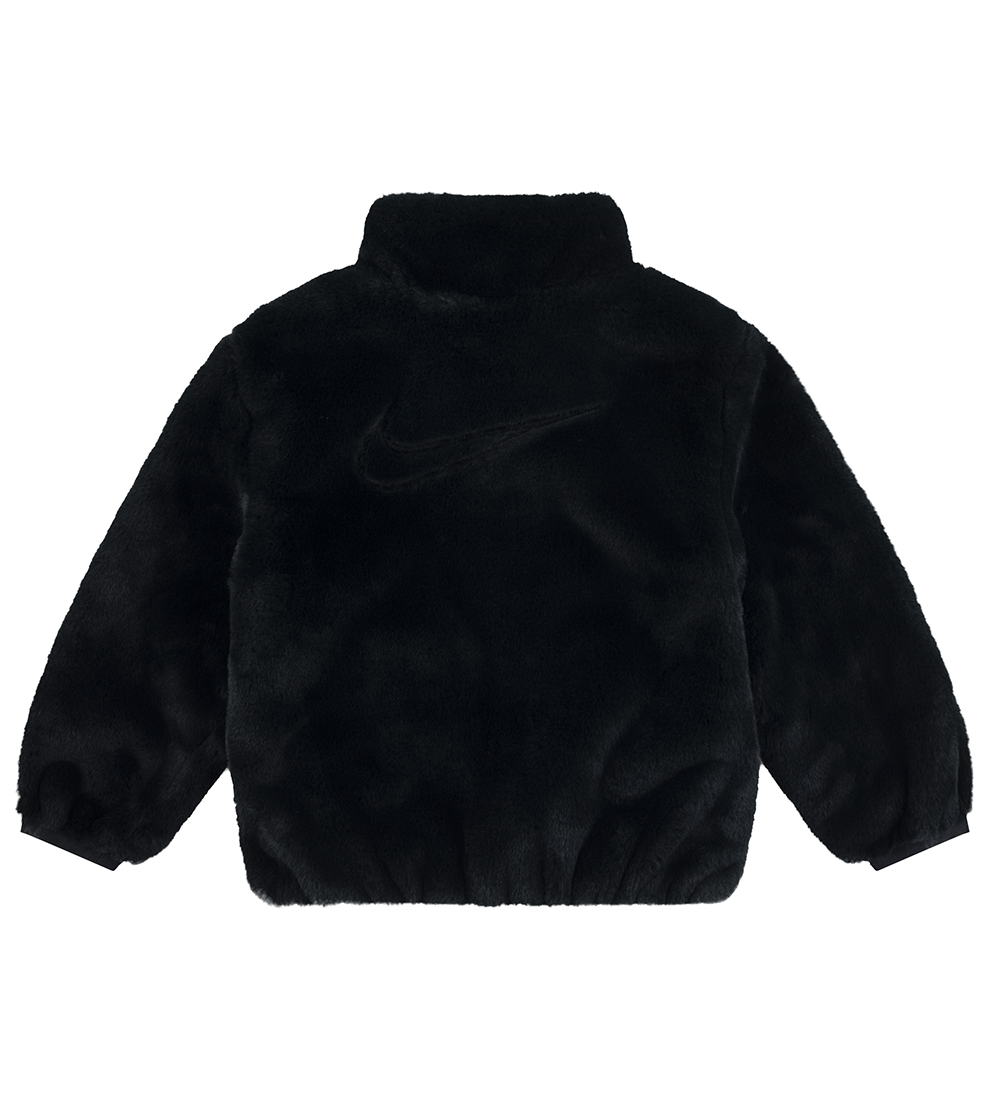 Nike Jacket - Soft & Cozy - Faux Fur - Black