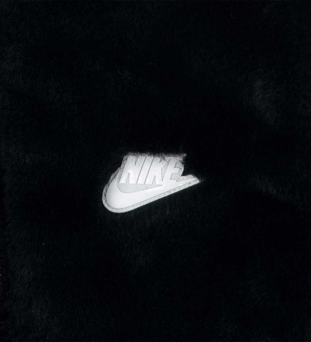 Nike Jacket - Soft & Cozy - Faux Fur - Black