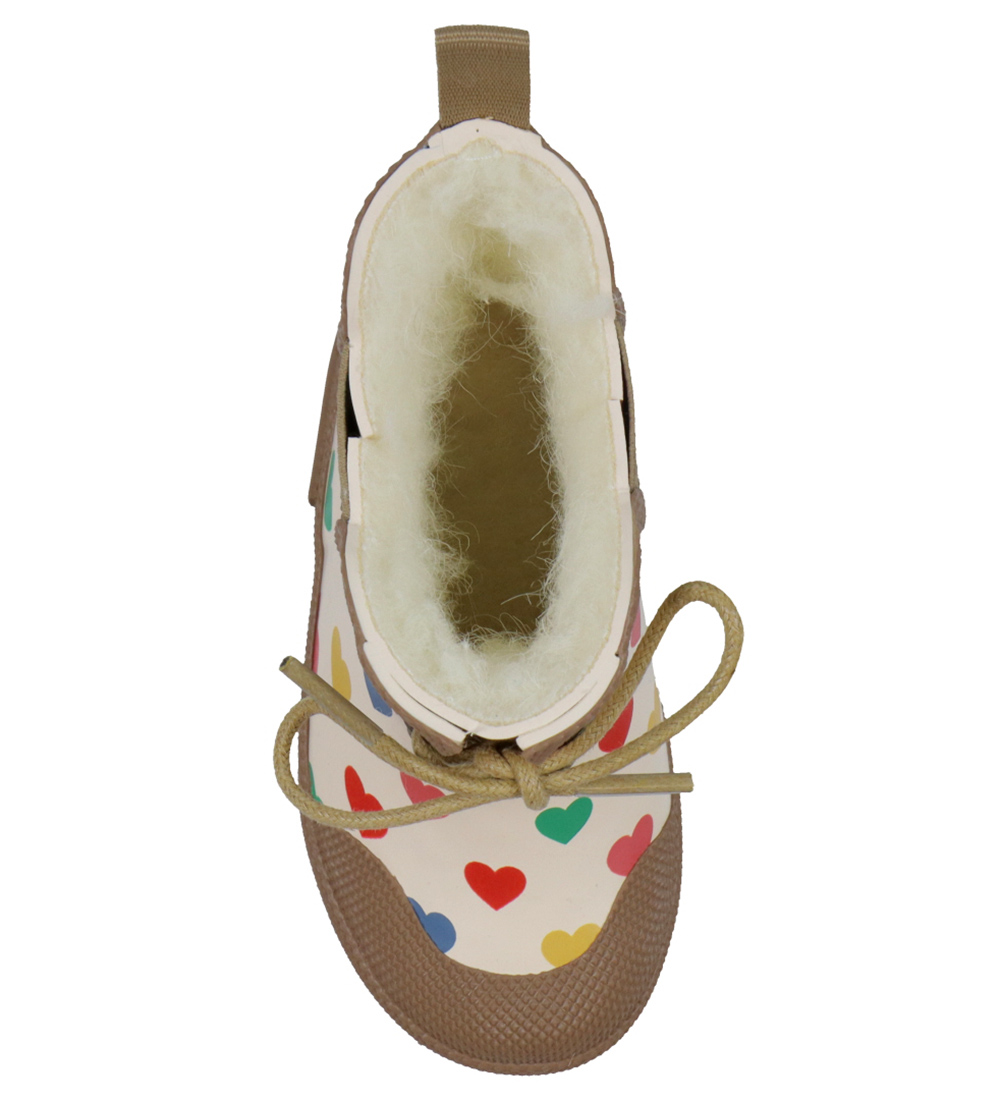 Konges Sløjd Rubber Boots w. Lining - Colored Heart