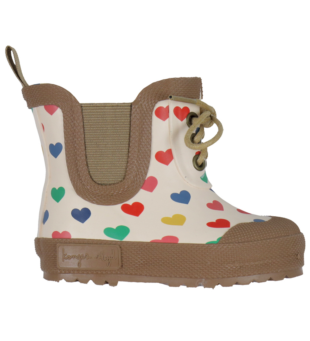 Konges Sløjd Rubber Boots w. Lining - Colored Heart