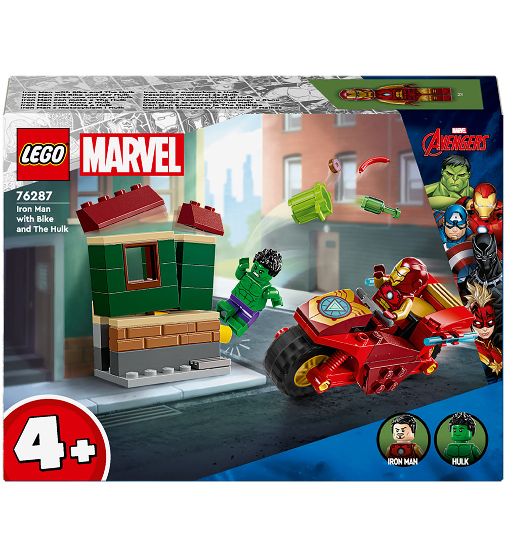 LEGO® Marvel - Iron Man with Bike and The Hulk 76287