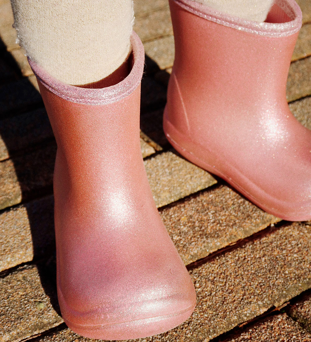 Konges Sløjd Rubber Boots - Luc Lightweight - Glitter Rose