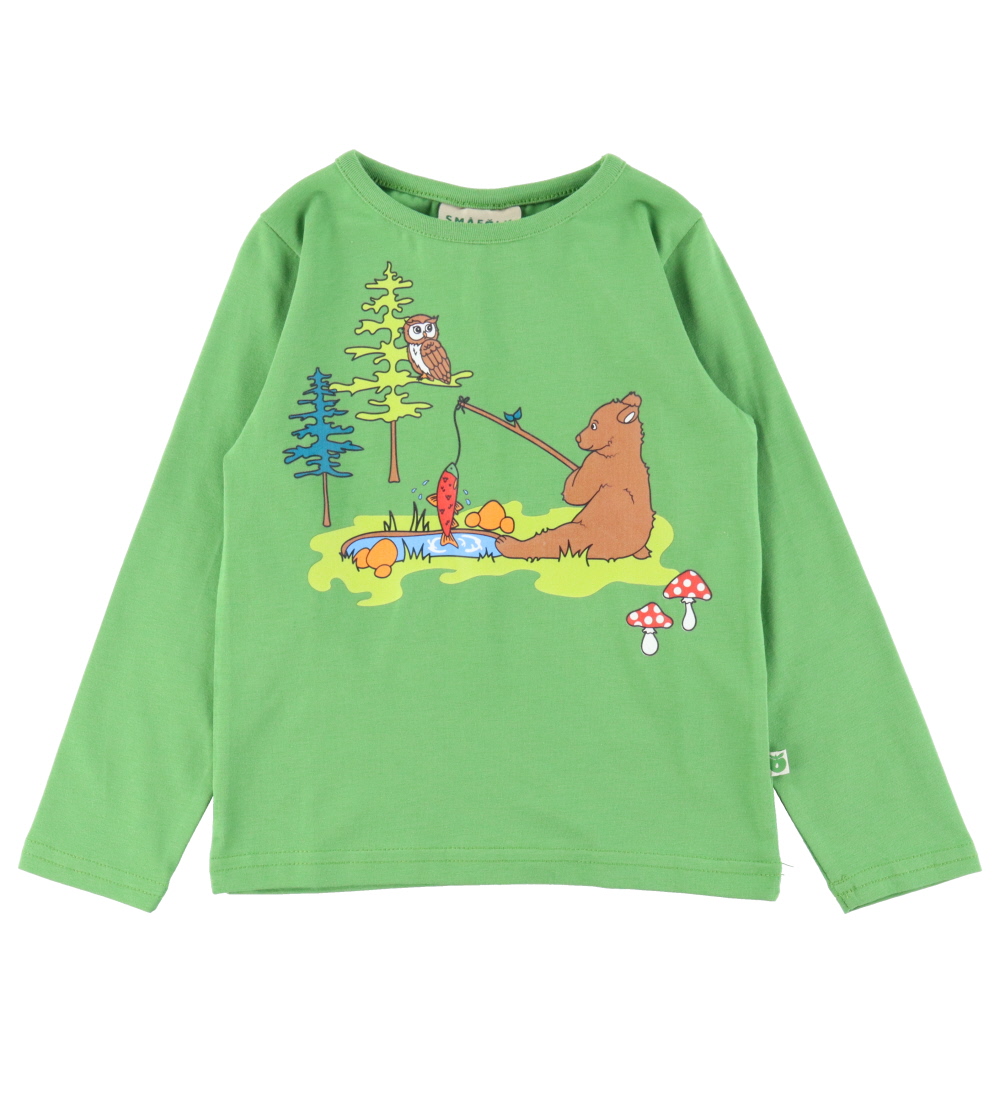 Småfolk Blouse - Moss Green