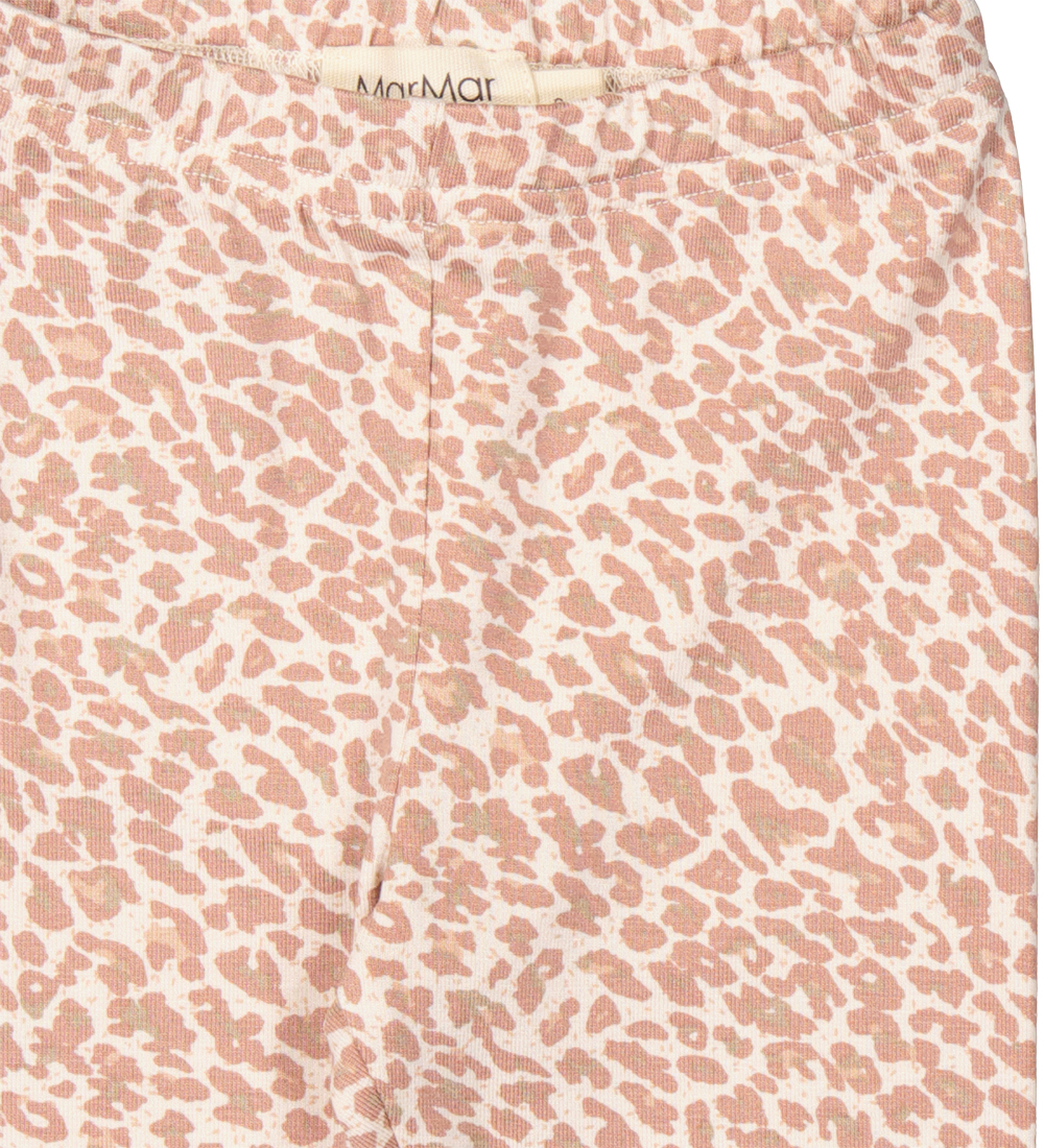 MarMar Leggings - Viscose - Powder Taupe Leo