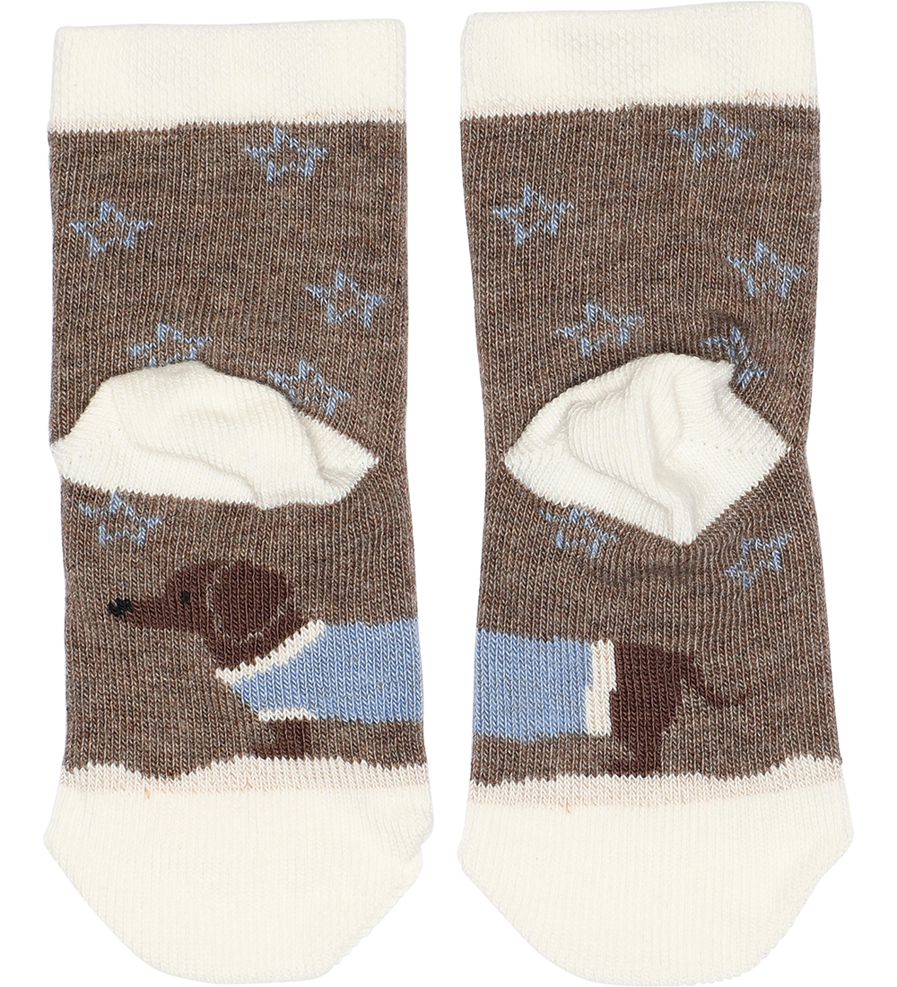 Melton Socks - Dachshund - Denver Melange