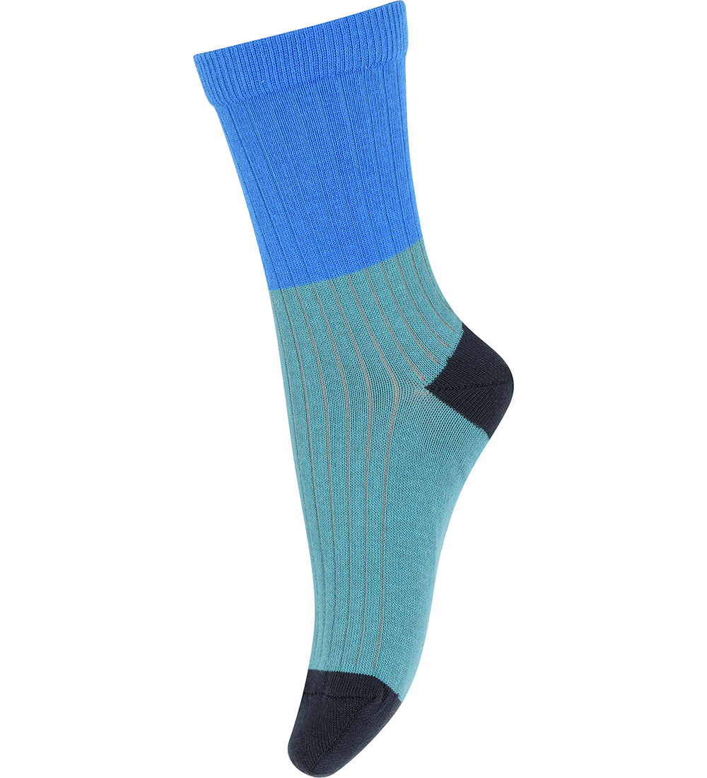 Melton Socks - Block Colour - Ocean Green