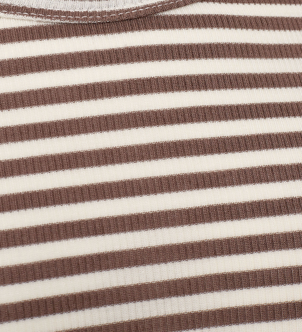 Sofie Schnoor Blouse - Rib - Petricia - Brown Striped