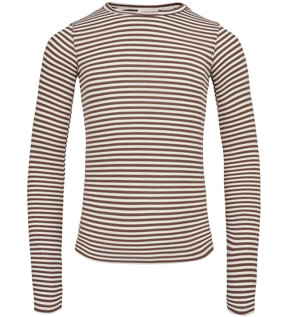 Sofie Schnoor Blouse - Rib - Petricia - Brown Striped