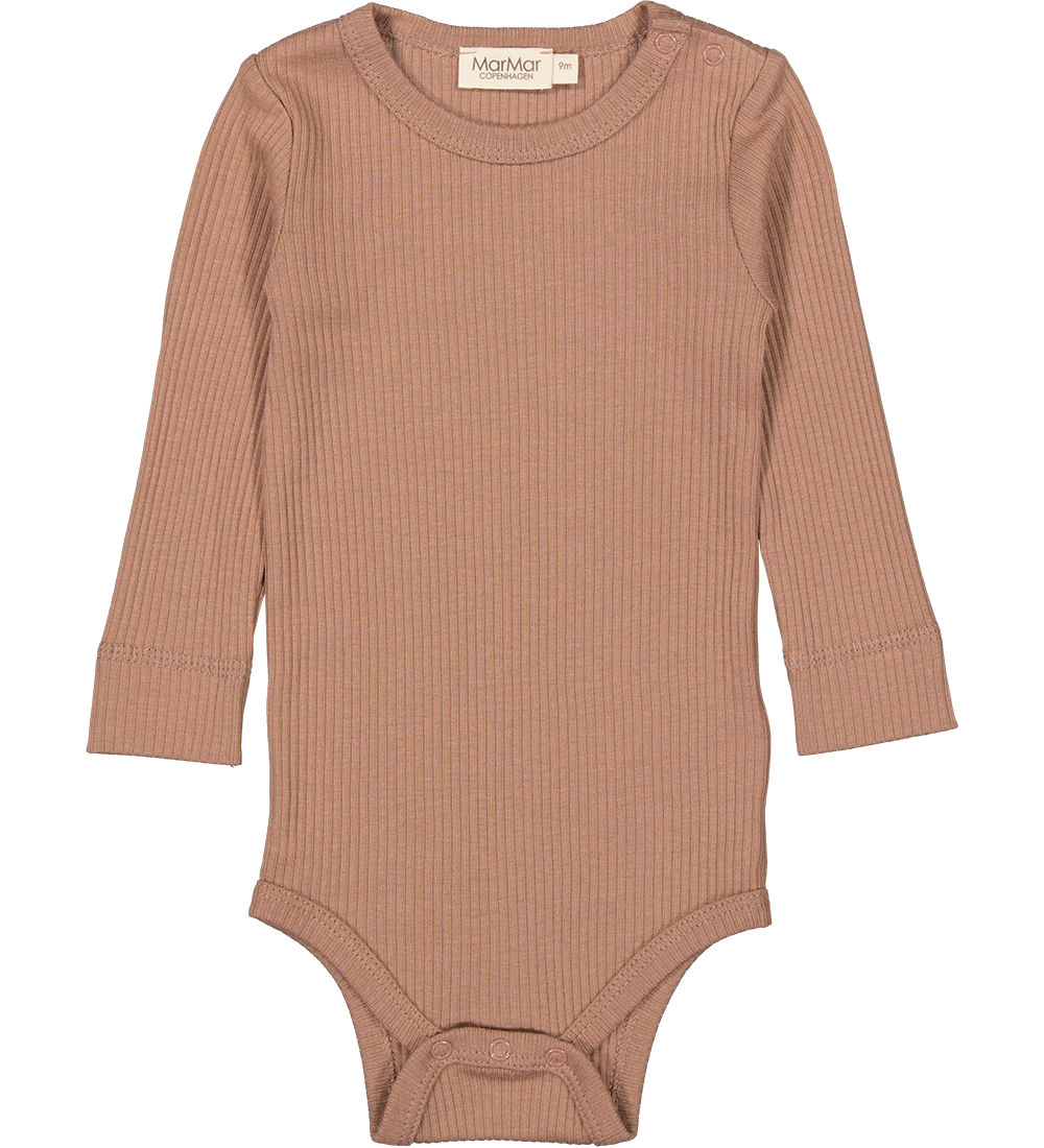 MarMar Bodysuit L/æ - Rib - Modal - Powder Taupe