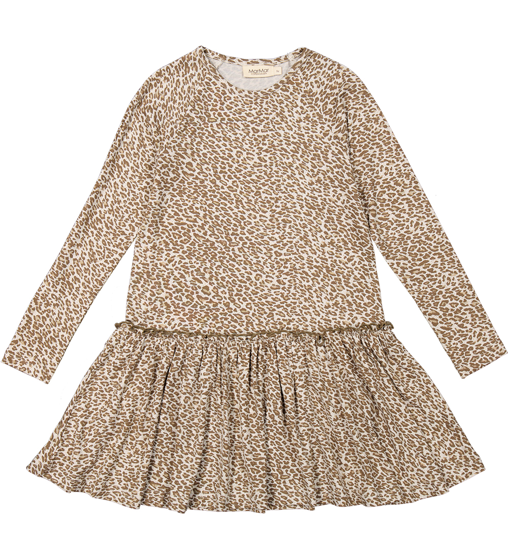 MarMar Dress - Viscose - Debbie - Forest Brown Leo