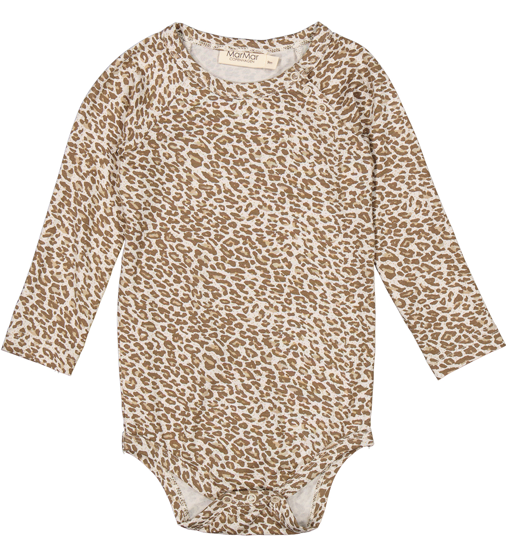 MarMar Bodysuit L/æ - Viscose - Forest Brown Leo