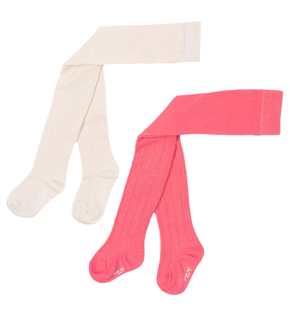 Konges Sløjd Strumpfhosen - 2er-Pack - Beige/Rose