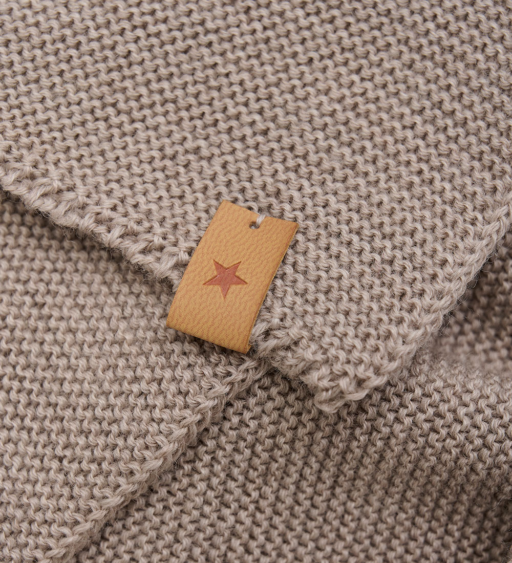 Huttelihut Hálskragi - Ull - Prjónað - Cobblestone