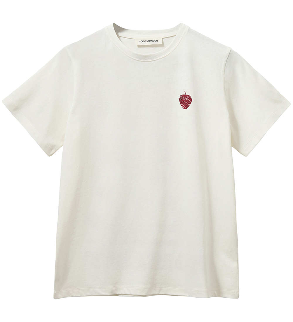 Sofie Schnoor T-shirt - Snow White Ebony w. Print