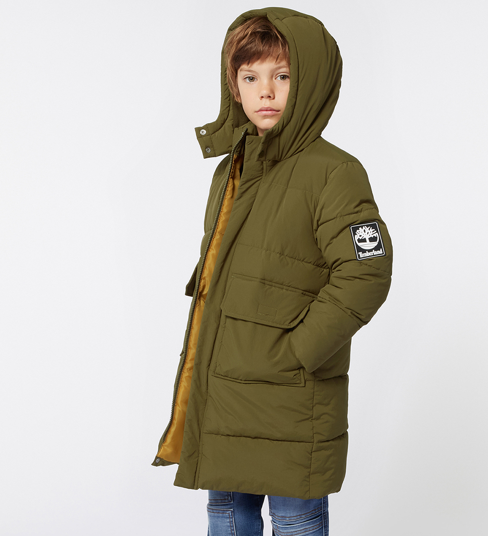 Timberland Puffer Jacket - Khaki w. Black