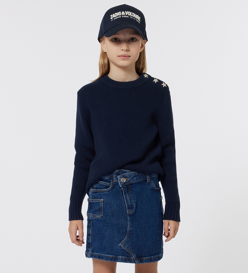 Zadig & Voltaire Blouse - Wool/Polyamide - Night w. Stars