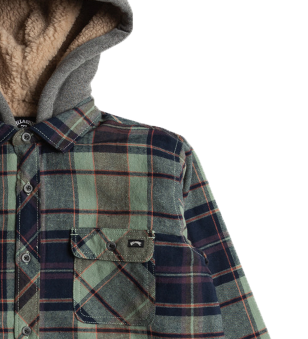 Chemise av. Capuche Billabong - Coastline - Vert
