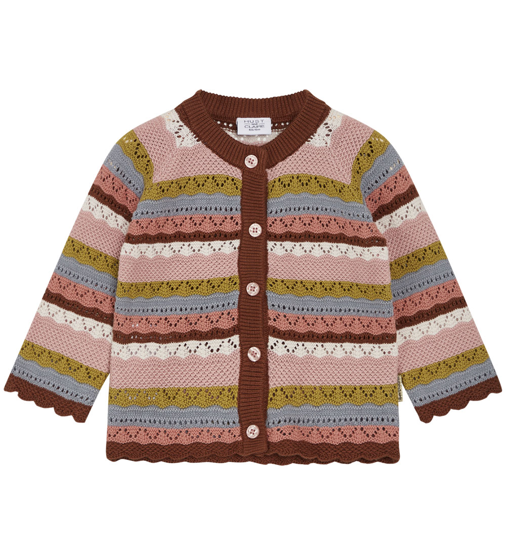 Hust and Claire Cardigan - Knitted - Carren - Dusty Rose w. Poin