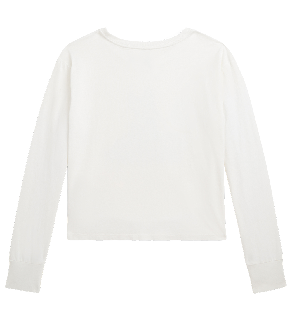 Blouse Polo Ralph Lauren - Recadré - Blanc av. Chiens