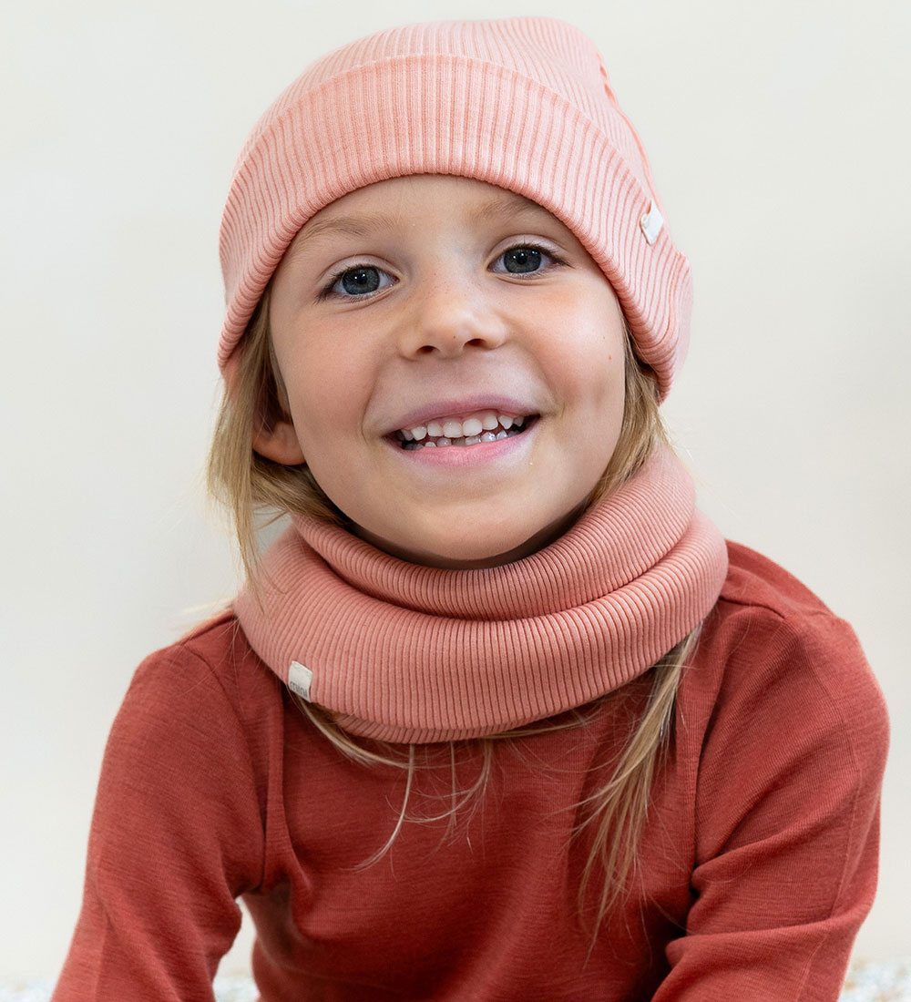 Minimalisma Tube Scarf - Rib - Wool - Argir - Cloudberry