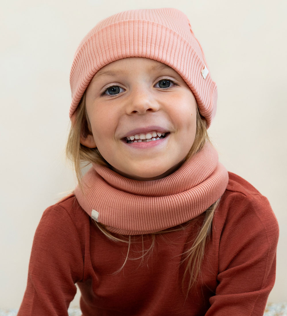 Minimalisma Beanie - Rib - Wool - Arvid - Cloudberry
