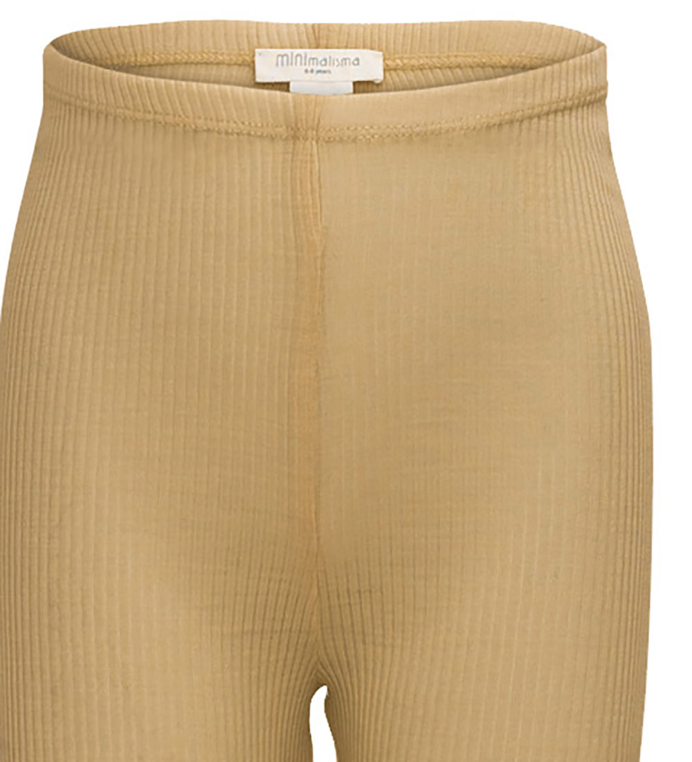 Minimalisma Leggings - Rib - Wool - Arona - Hay