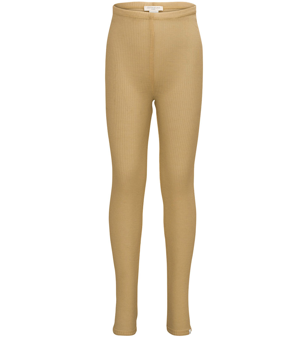 Minimalisma Leggings - Rib - Wool - Arona - Hay