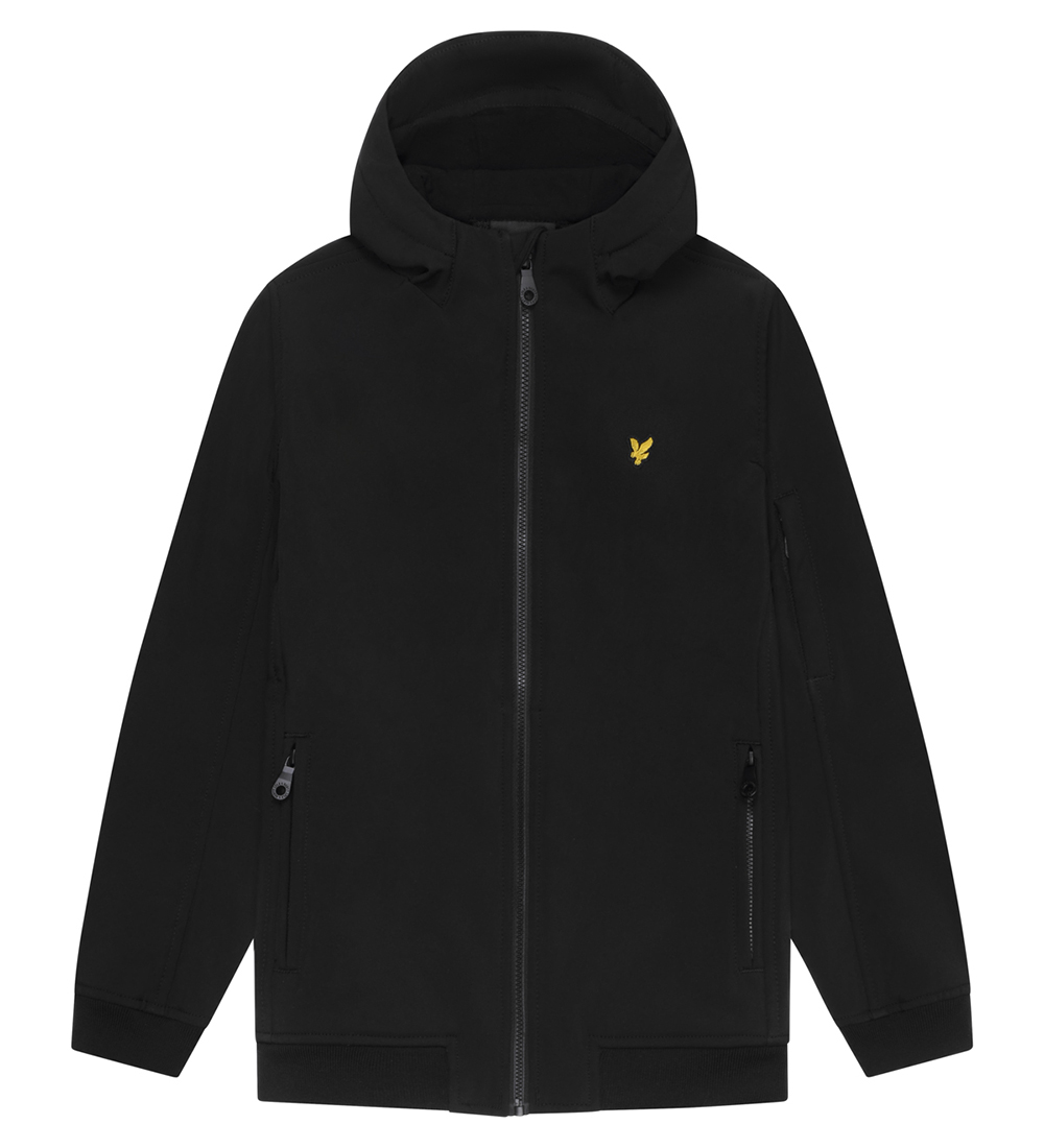 Lyle & Scott Softshell Jacket w. Fleece - Jet Black