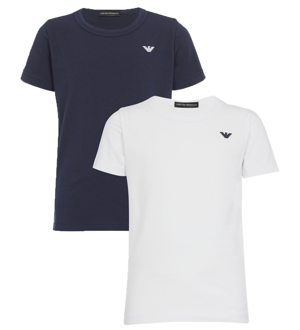 Emporio Armani T-shirts - 2-Pack - Navy/White
