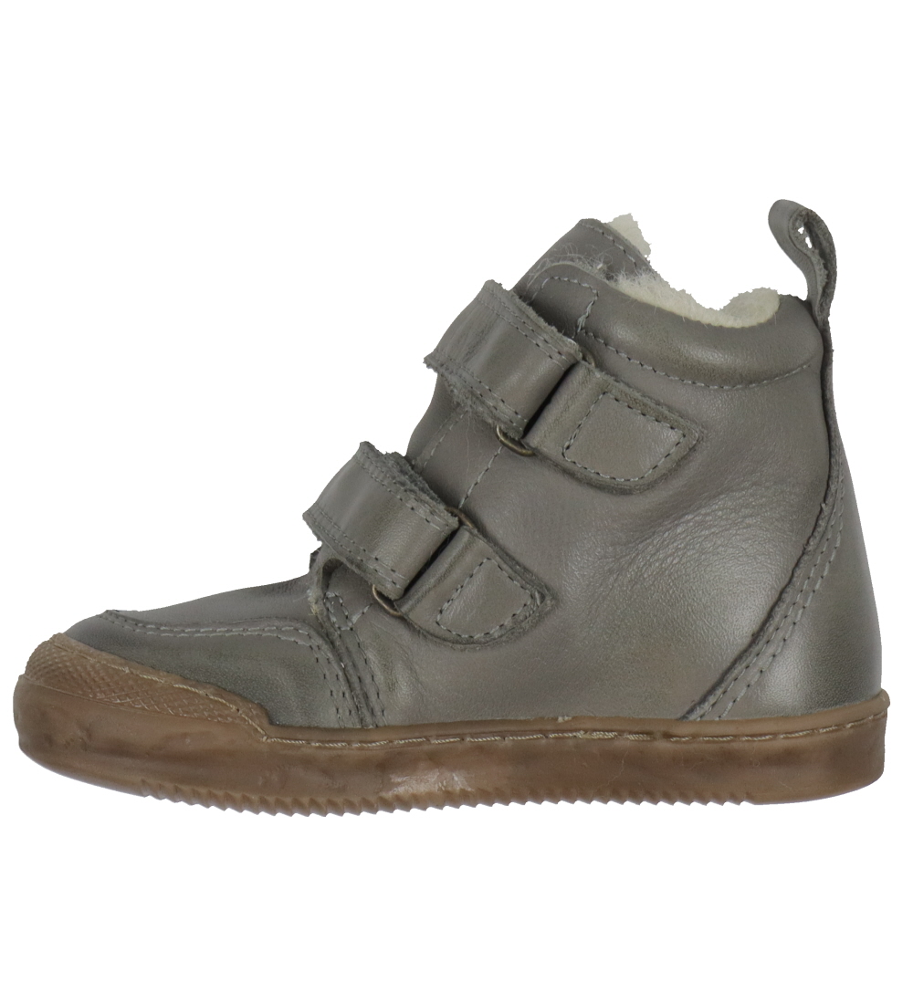 Pom Pom Winter Boots - Sneaker Wool Booty - Dark Forest w. Linin