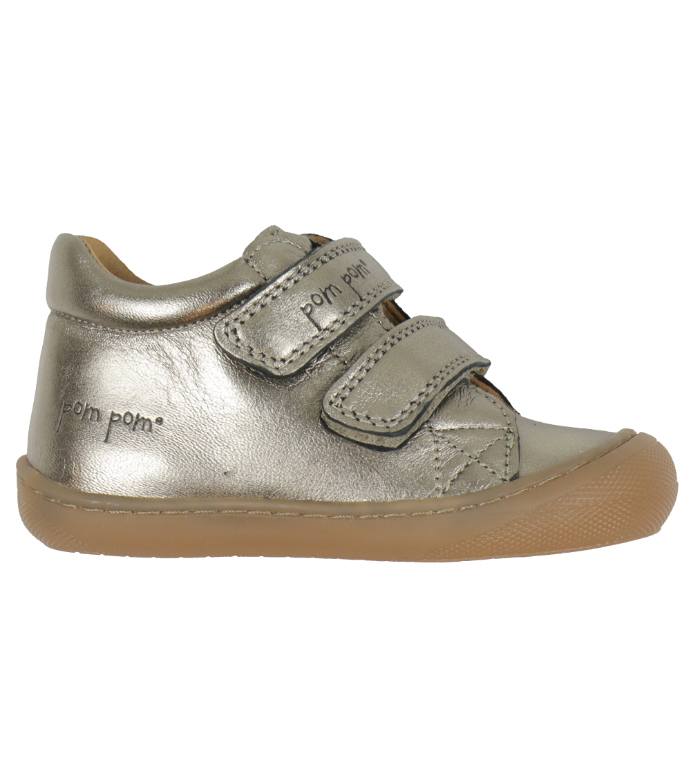 Pom Pom Prewalker - First Sport Velcro - Metallic Asphalt