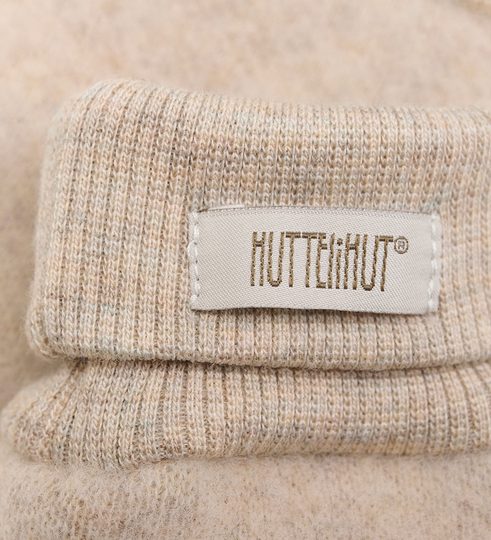 Huttelihut Mittens - Wool fleece - 2-layer - Camel Melange