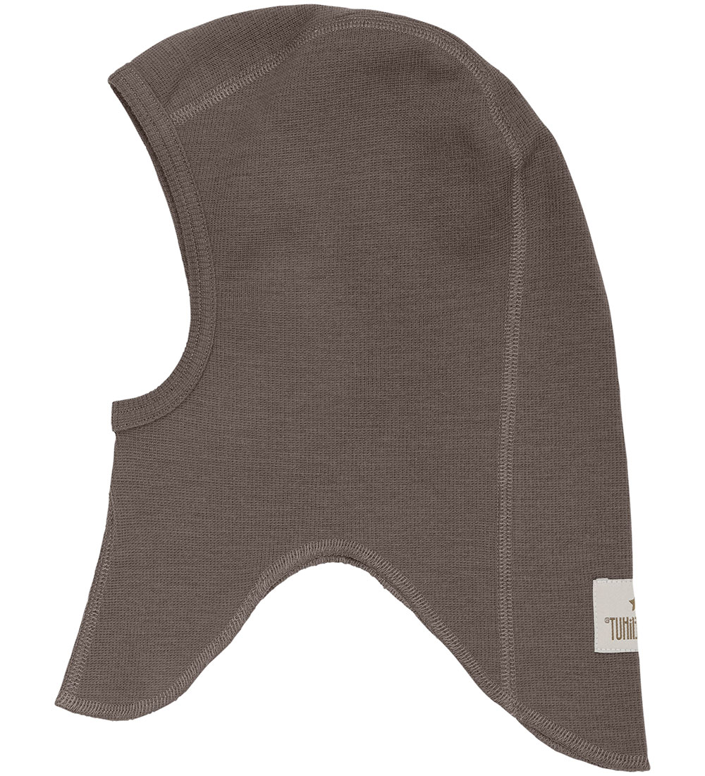 Huttelihut Balaclava - Wool - Single Layer - Brown Melange