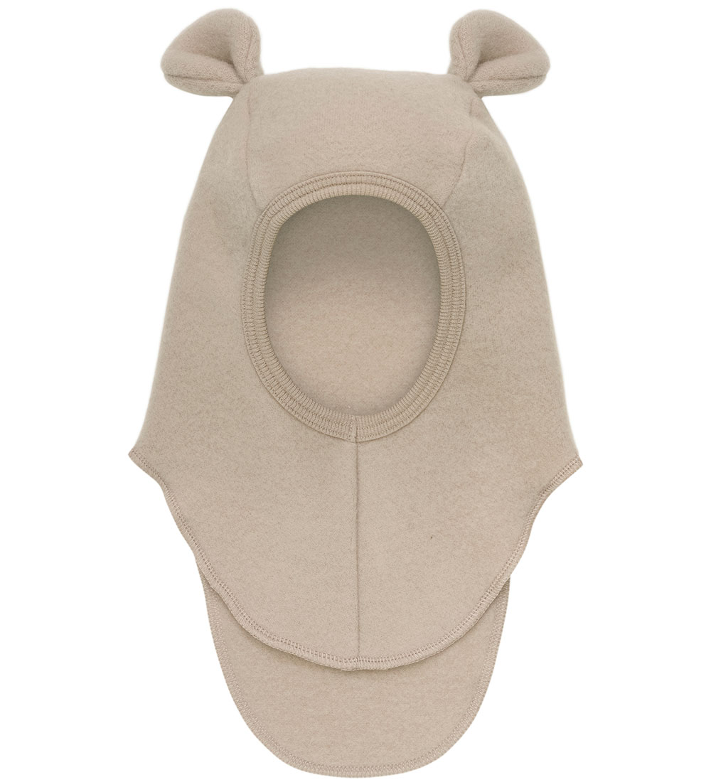 Huttelihut Balaclava - Wool fleece - Single Layer - Camel Melang