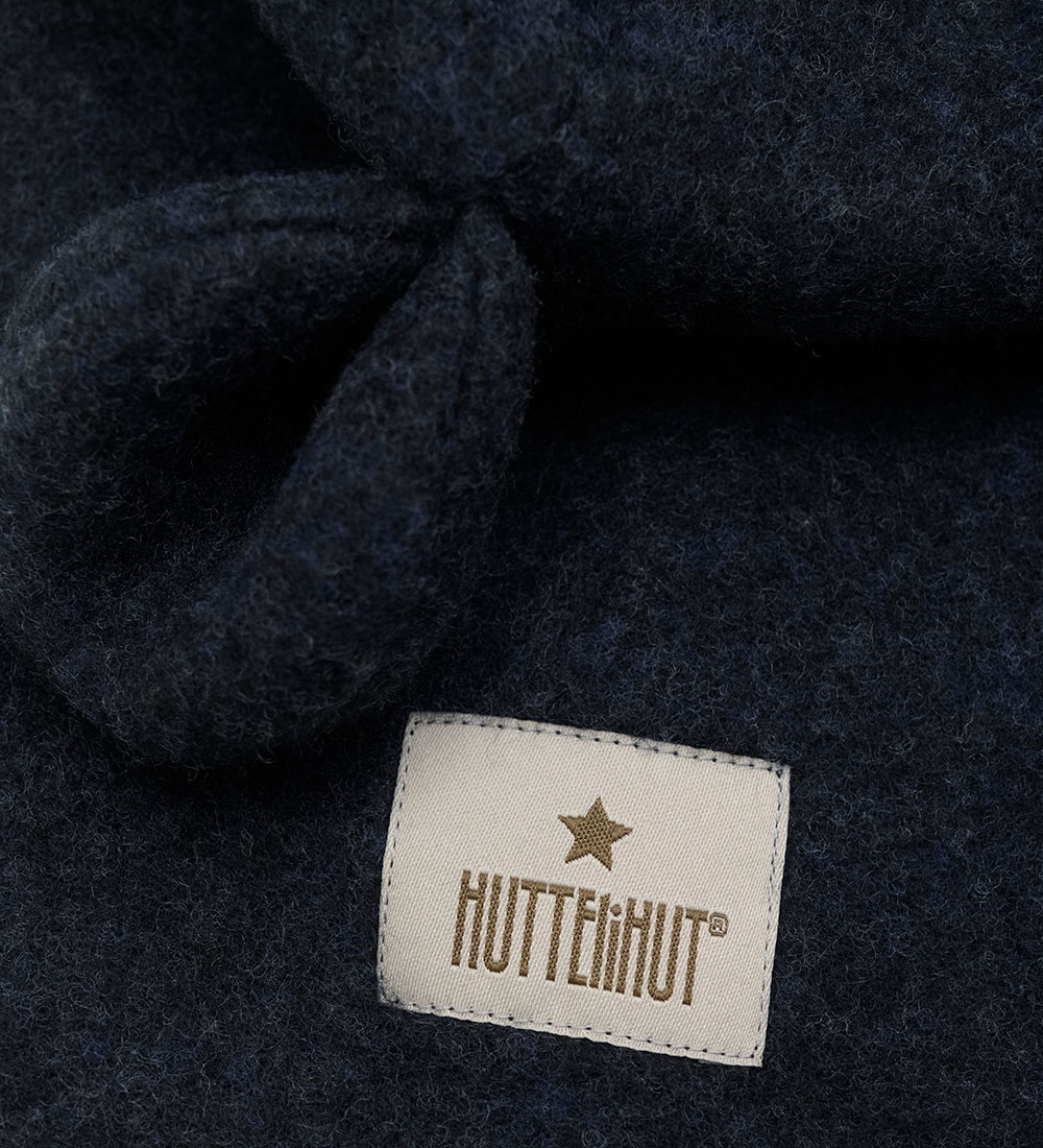 Huttelihut Balaclava - Wool fleece - Single Layer - Navy w. Ears