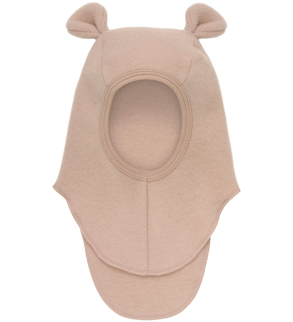Huttelihut Balaclava - Wool fleece - Single Layer - Mahogany Ros