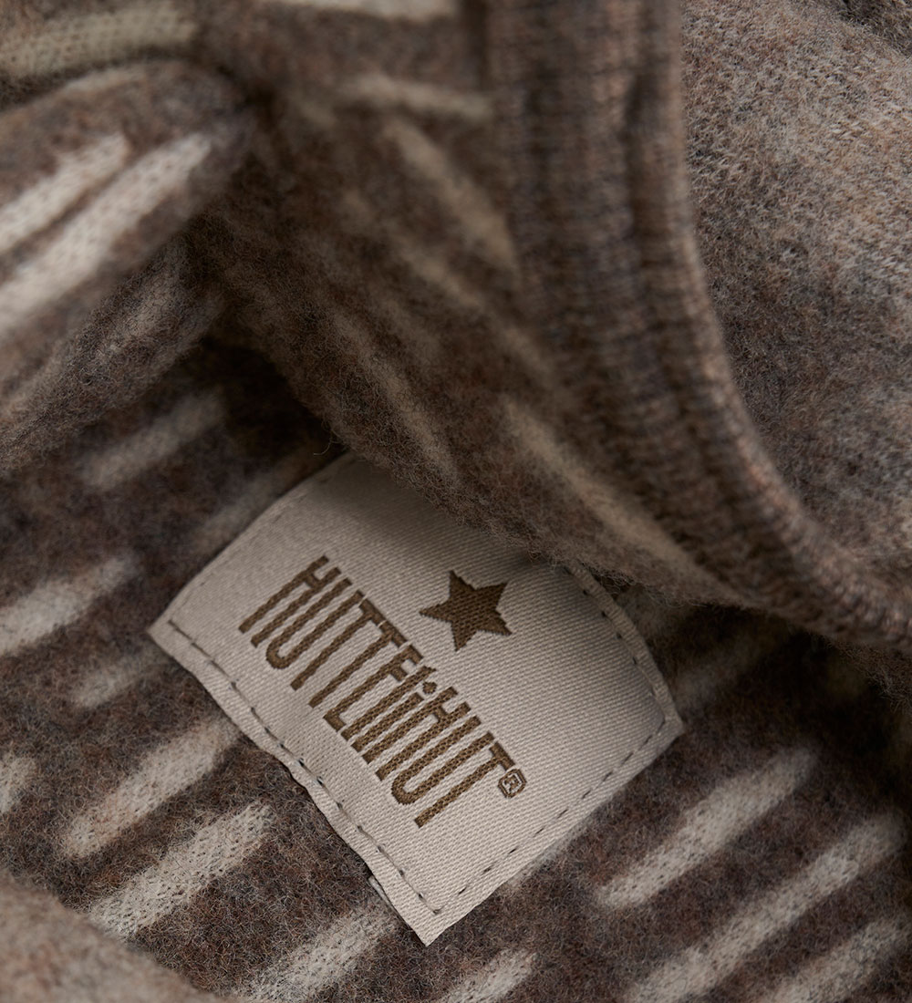 Huttelihut Pramsuit - Wool fleece - Morel w. Ears