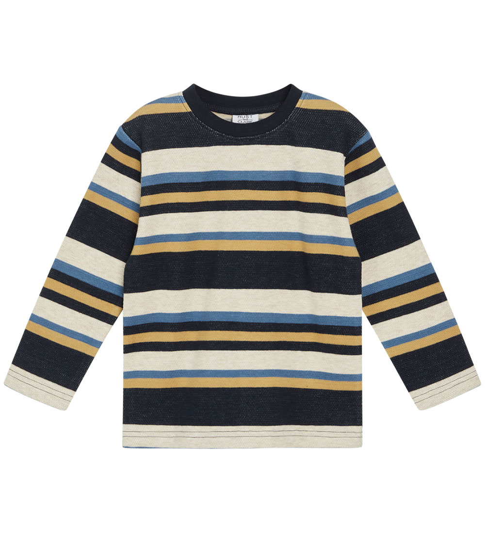 Hust and Claire Blouse - Anton - Navy m. Strepen